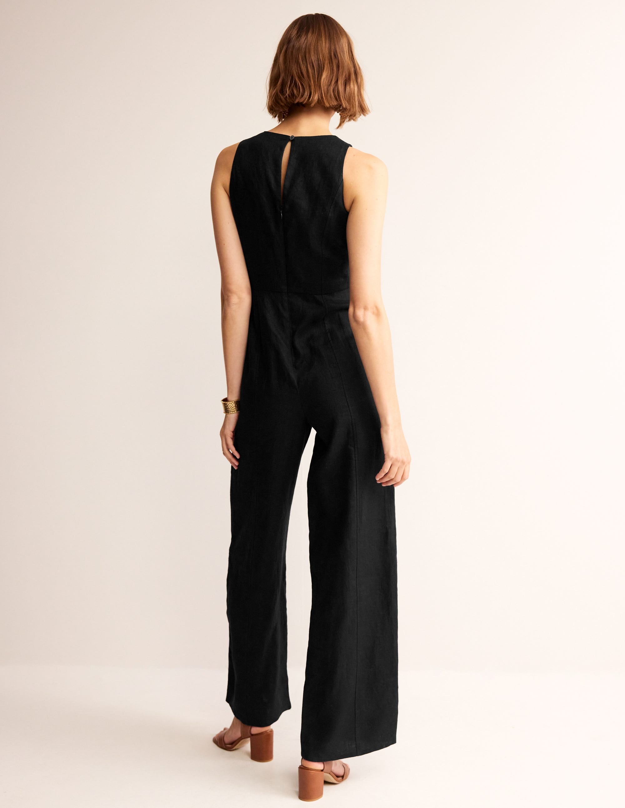  Carla Linen Jumpsuit-Black、mySite、ashleygrahame