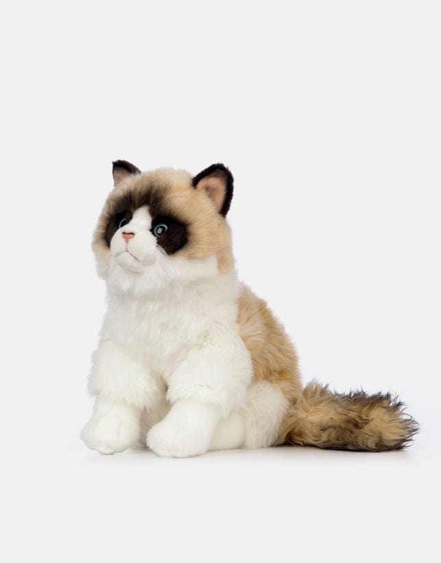 Realistic Ragdoll Cat Sitting Eco Friendly Stuffed Animal、mySite、g9winljtr