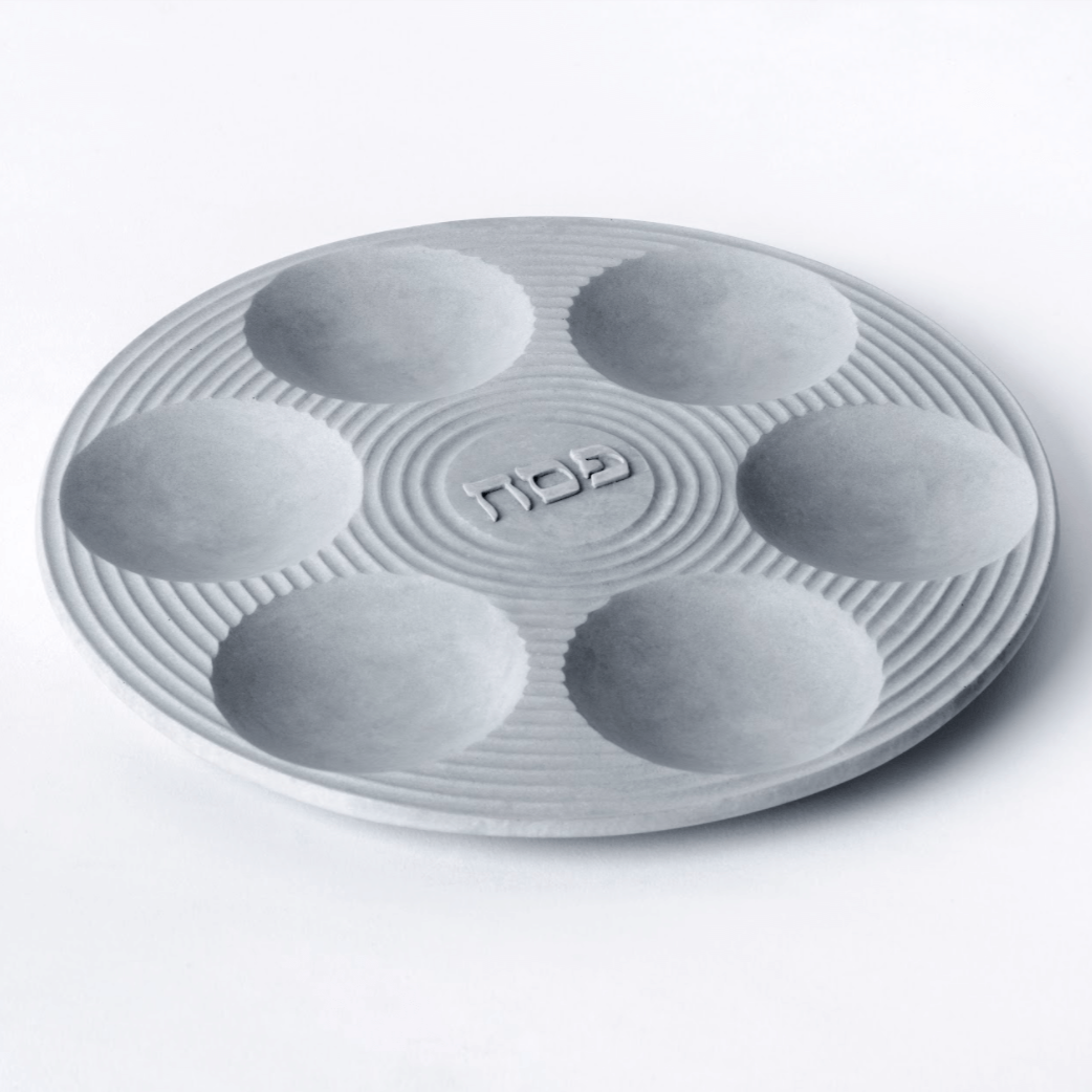 Contemporary Fine Concrete Seder Plate - Gray、mySite、topwebapps