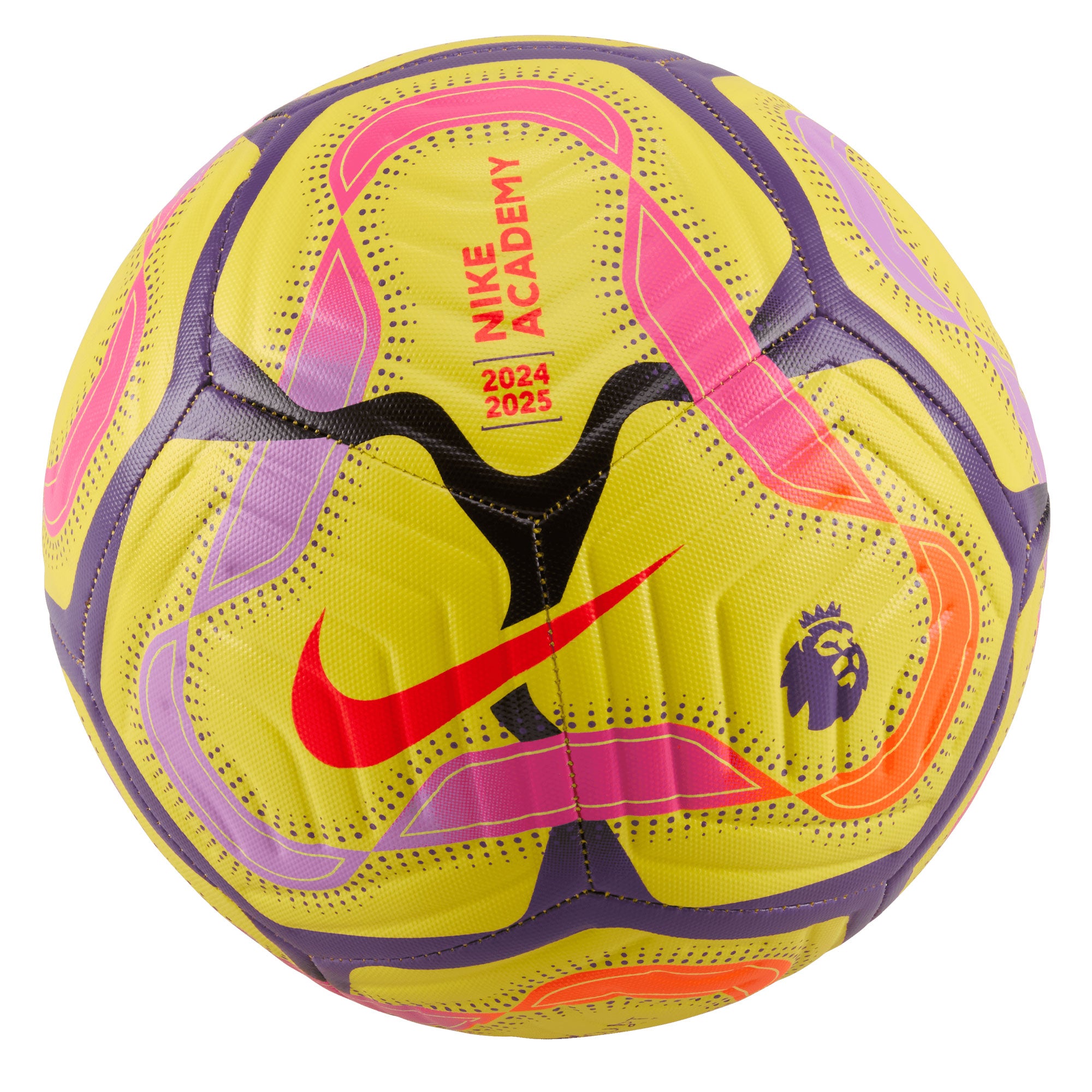 Nike Premier League 2024/25 Academy Ball Yellow/Bright Crimson、mySite、bottomscart