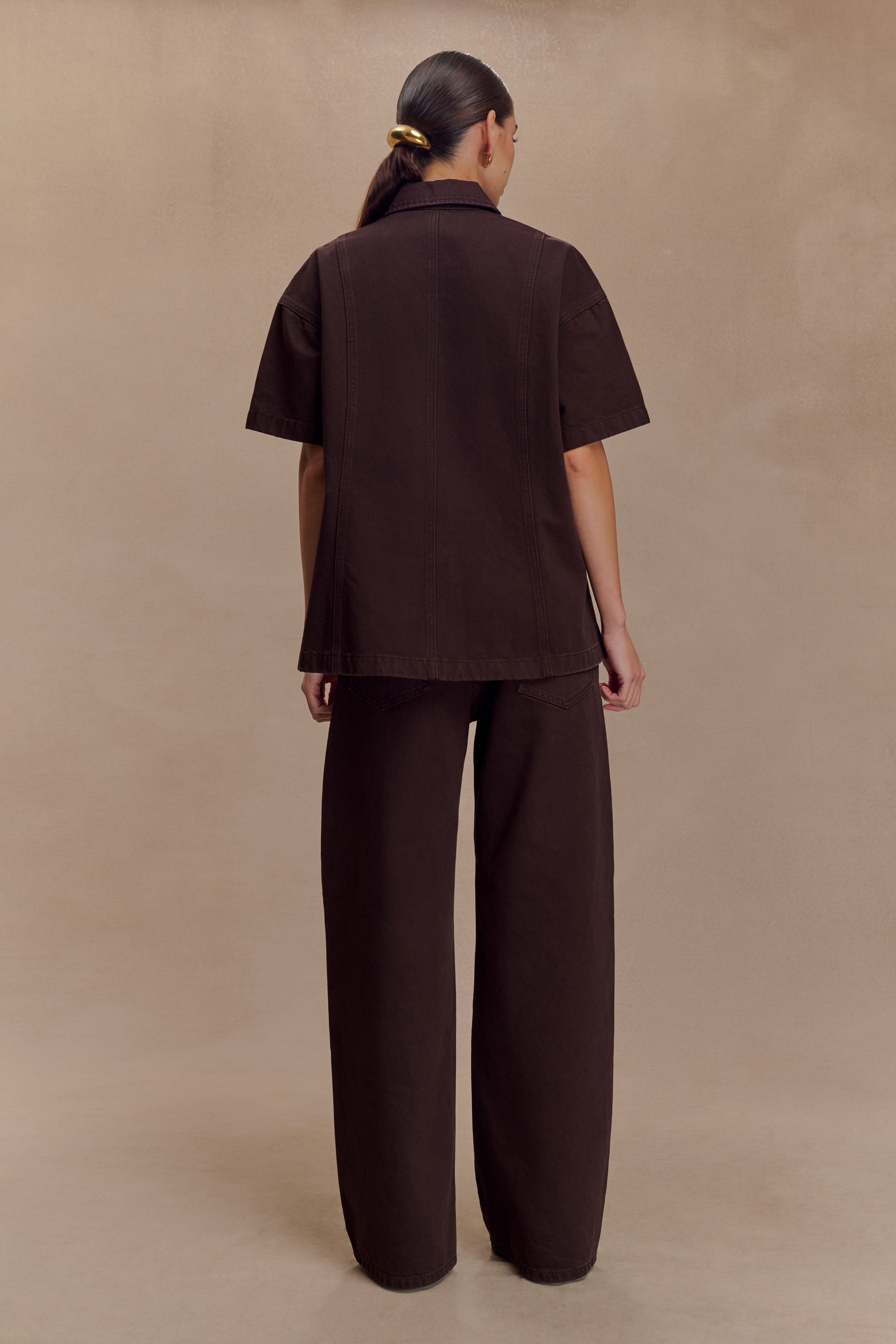 Mannon Mid Rise Denim Jeans - Chocolate、mySite、solidvoid