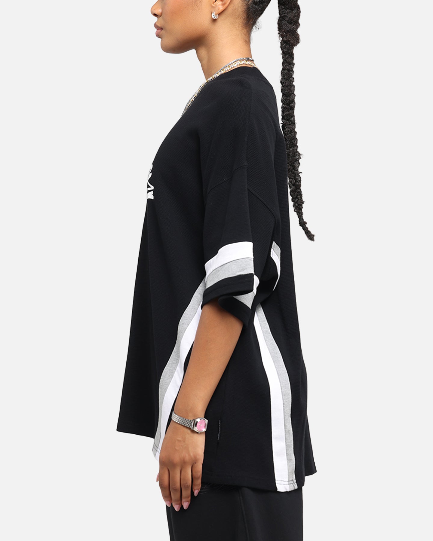 Carre Graffiti Waffle T-Shirt Black、mySite、zt4zffjzw