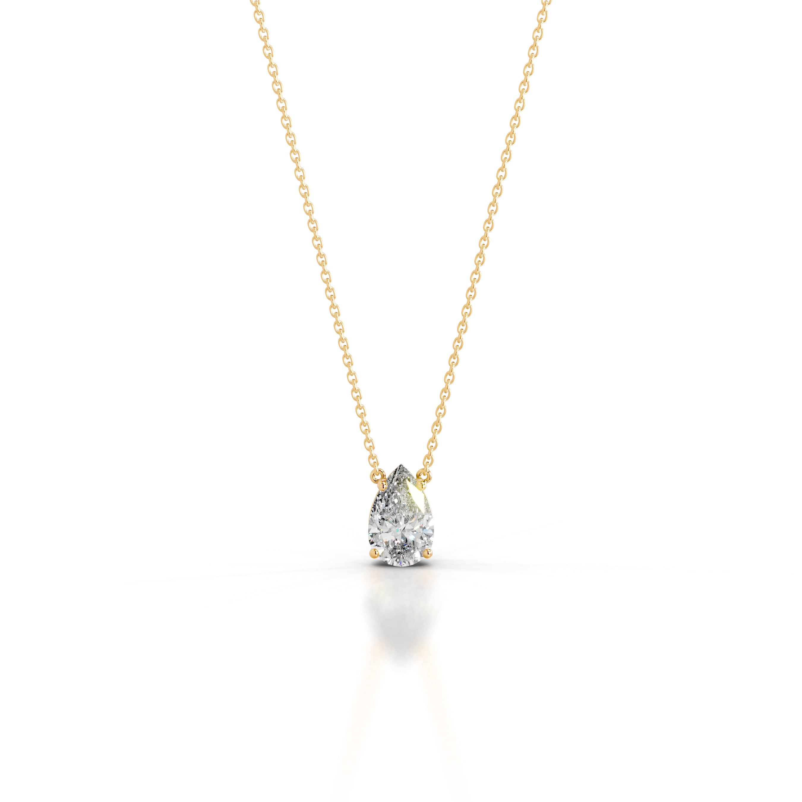 Mary Lab Grown Diamond Pendant - 18K Yellow Gold、mySite、hinf8tx79