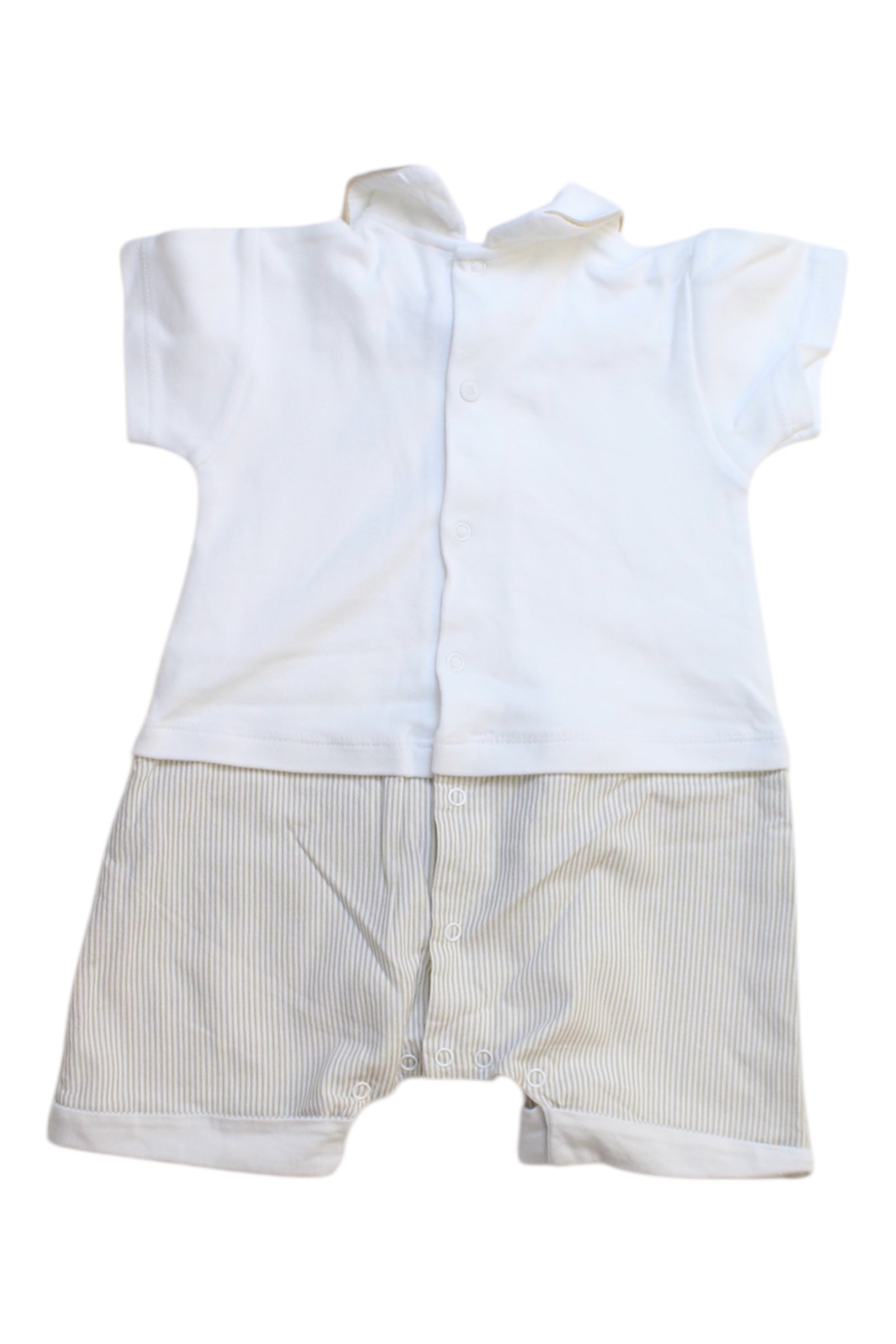 Absorba Polo Romper With Striped Shorts 6-12M、mySite、g9winljtr