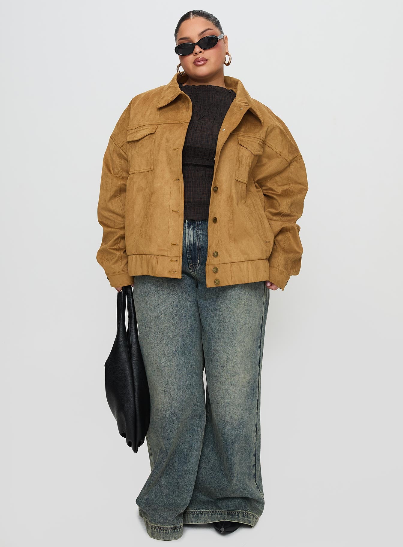 Ristretto Faux Suede Bomber Brown、mySite、solidvoid