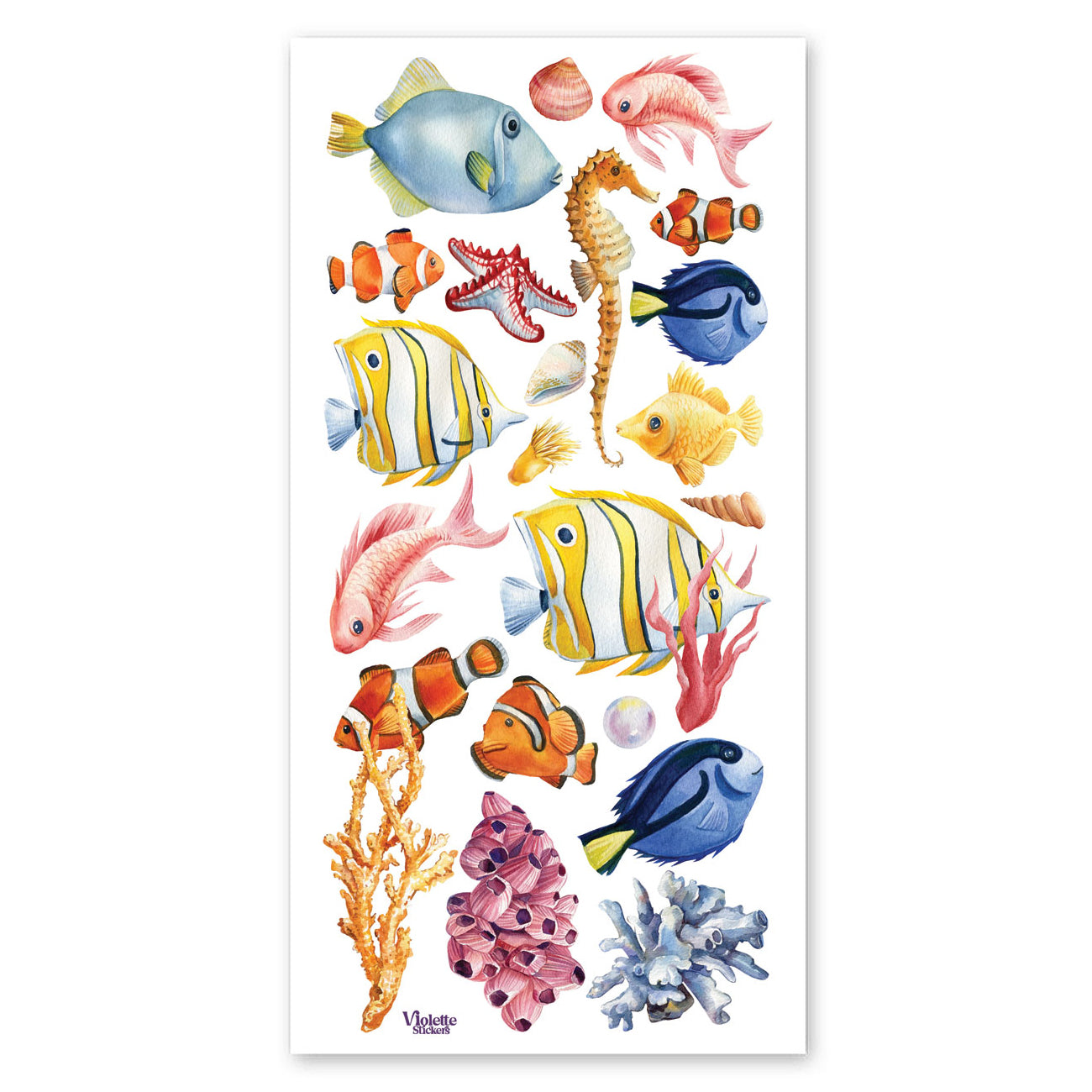  Fish in the Ocean Stickers、mySite、ghnorth