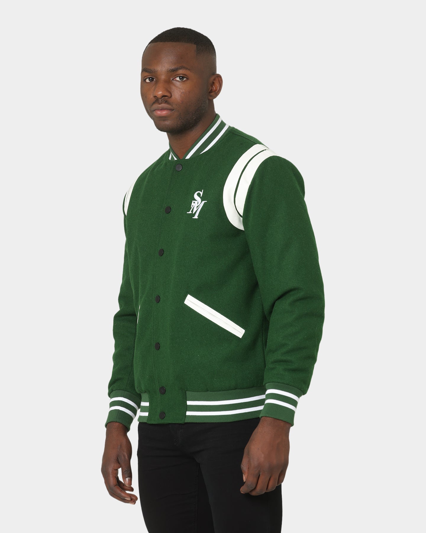 Saint Morta Alpha Varsity Jacket Green/White、mySite、zt4zffjzw