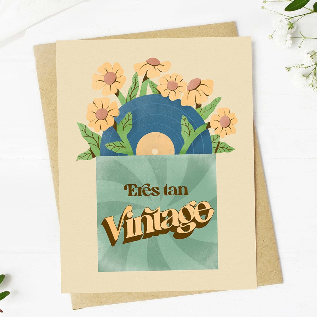  Eres tan vintage Spanish Birthday Card、mySite、elrpsem3k
