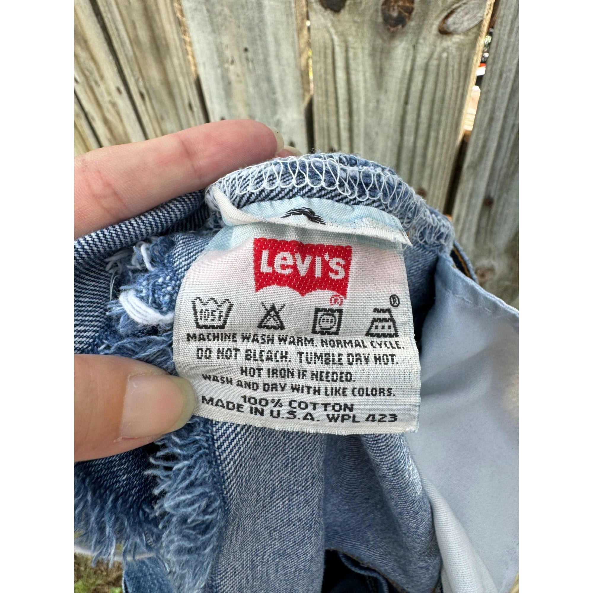 01' Levi's 501 Dark Wash Cut Off Raw Hem Denim Jean Shorts Size 30、mySite、garagedoors4me