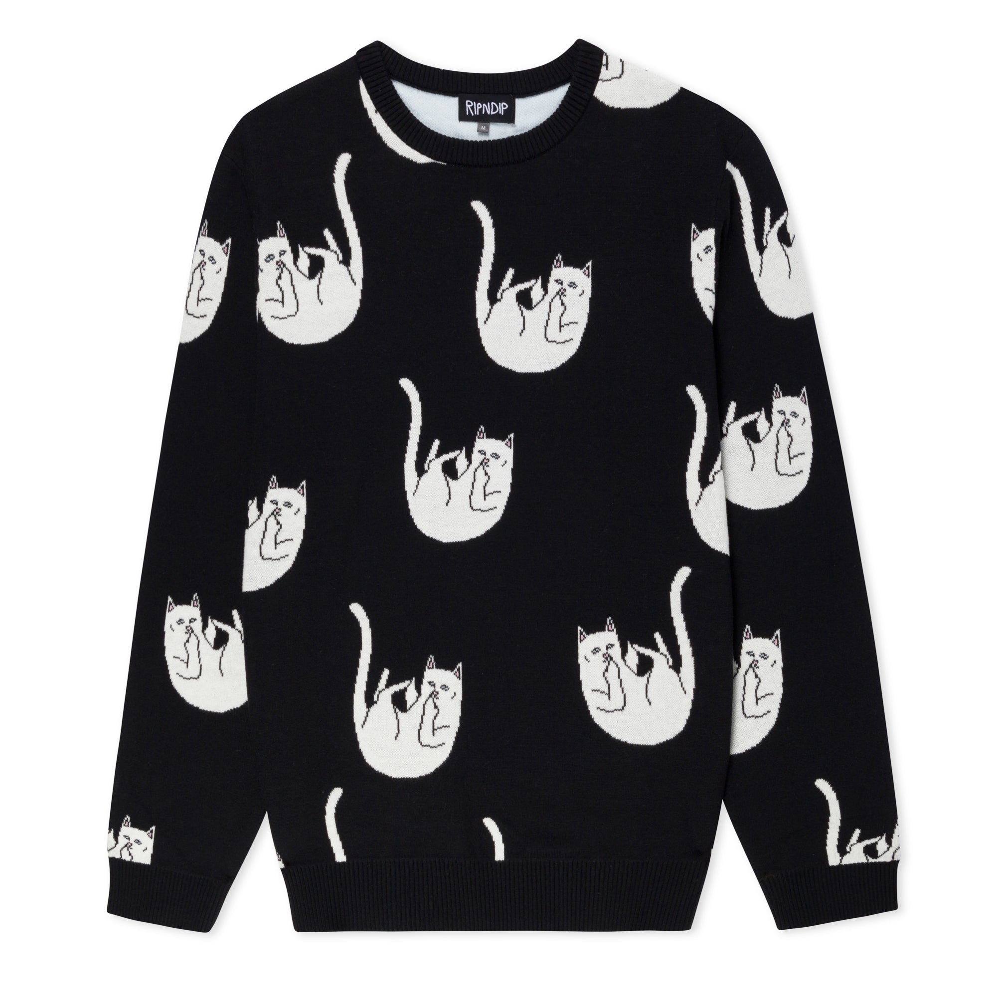  Falling Nerm Knit Sweater (Black)、mySite、merchandisen