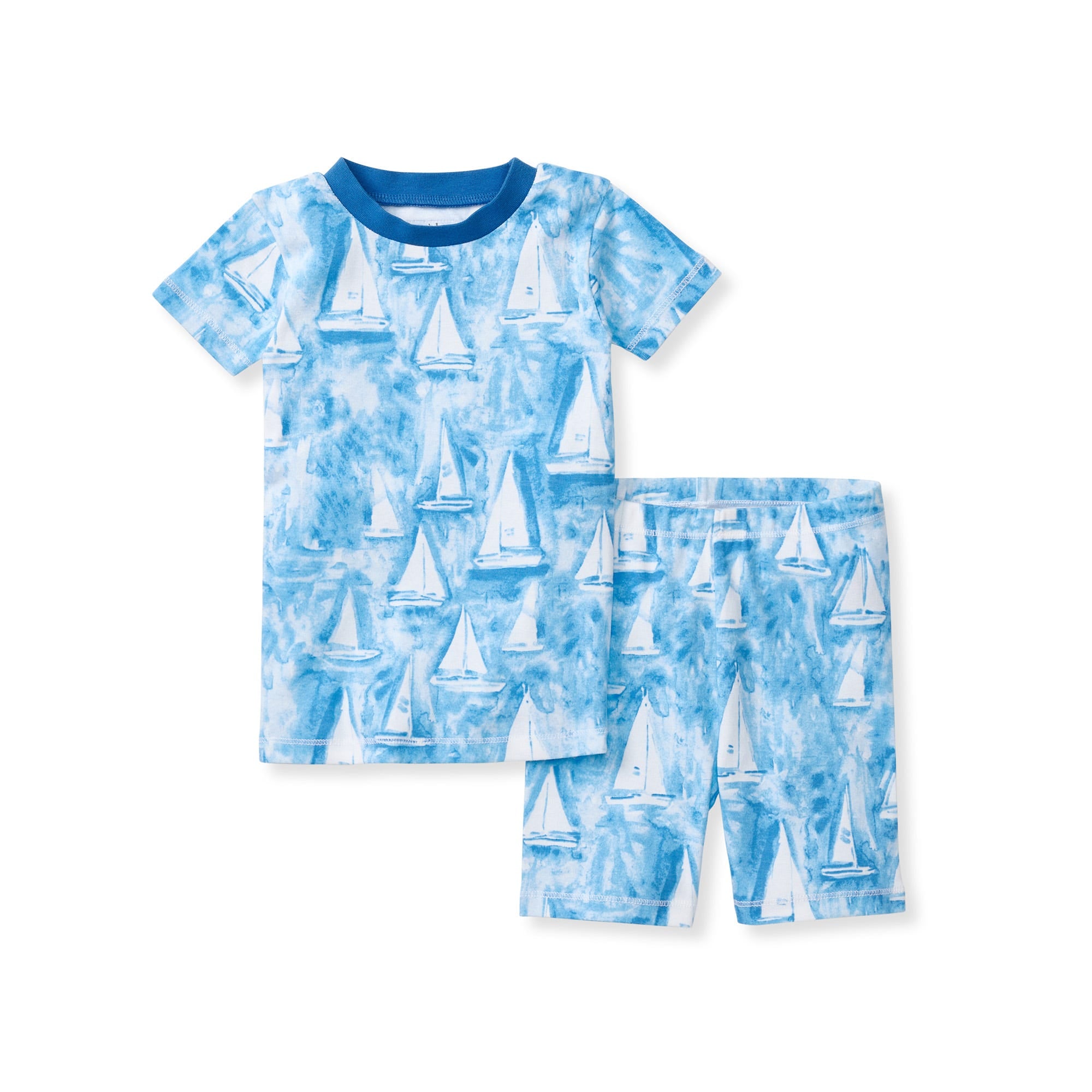 Mediterranean Sailing Organic Cotton Two-Piece Pajamas、mySite、g9winljtr
