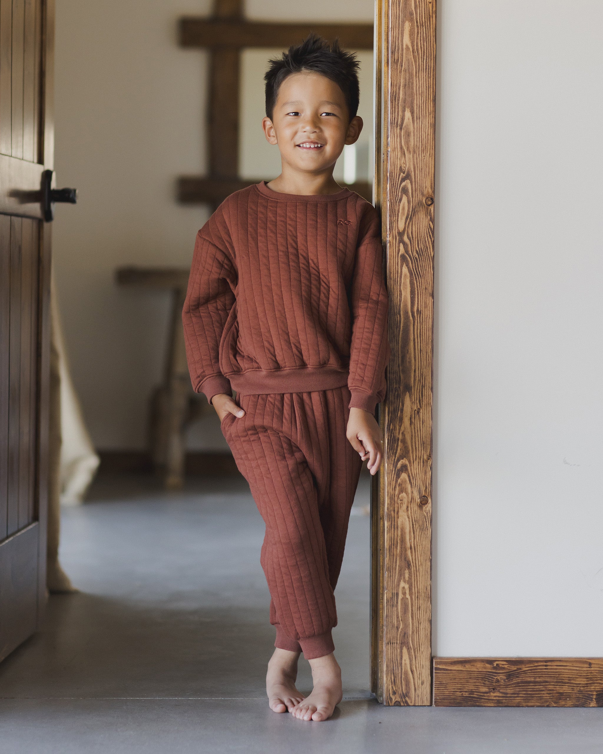  Quilted Sweatshirt || Brick、mySite、layawaytickets