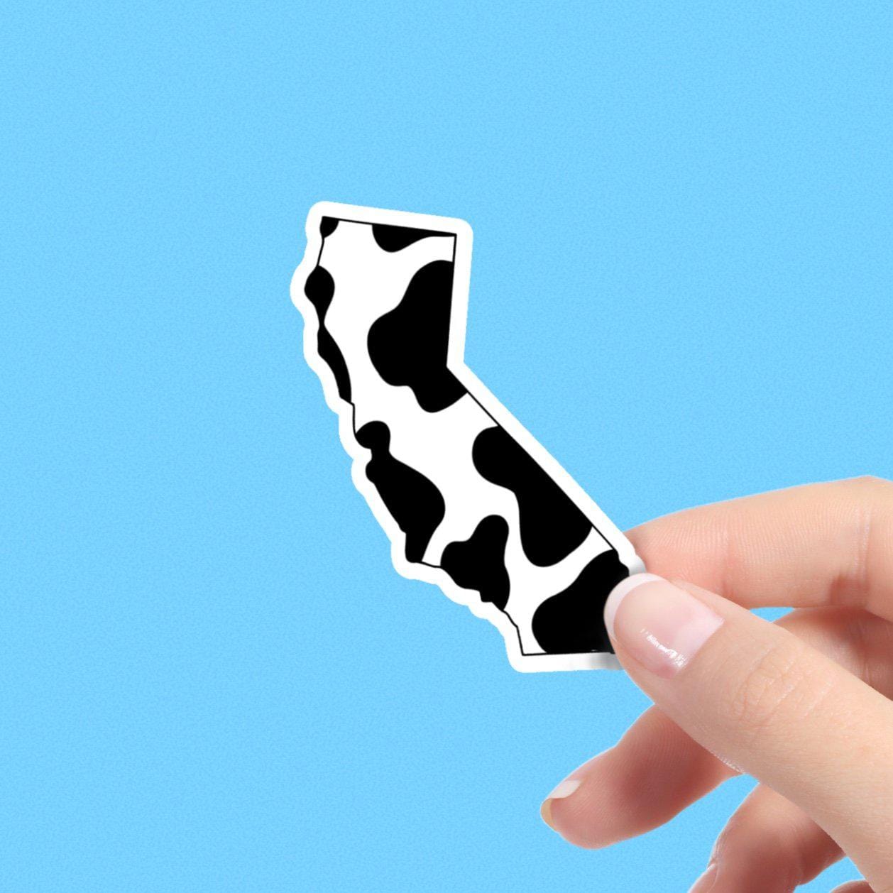  California Cow Pattern Sticker、mySite、elrpsem3k