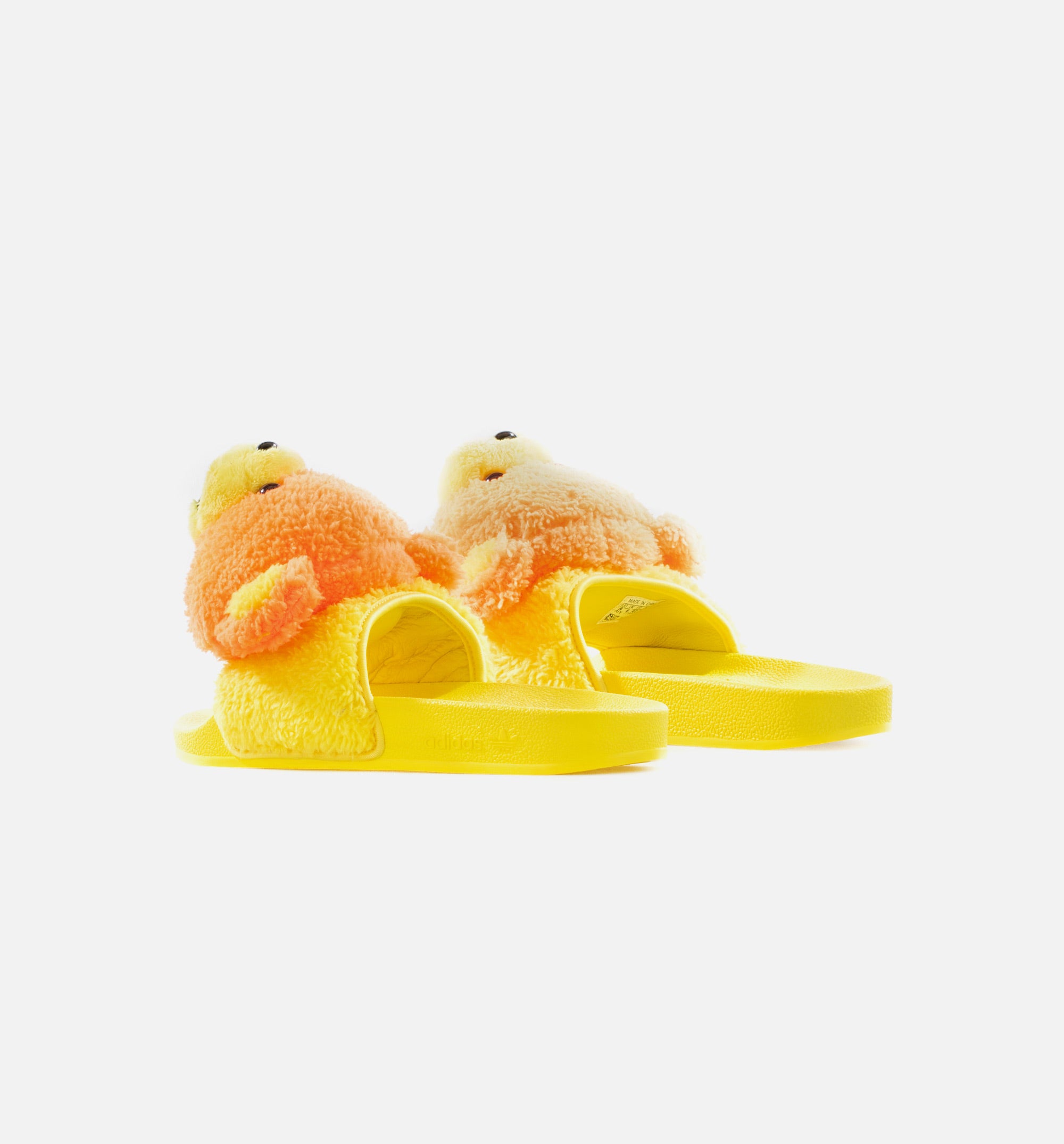 Jeremy Scott Teddy Adilette Mens Sandal - Orange/Yellow、mySite、dreamappss