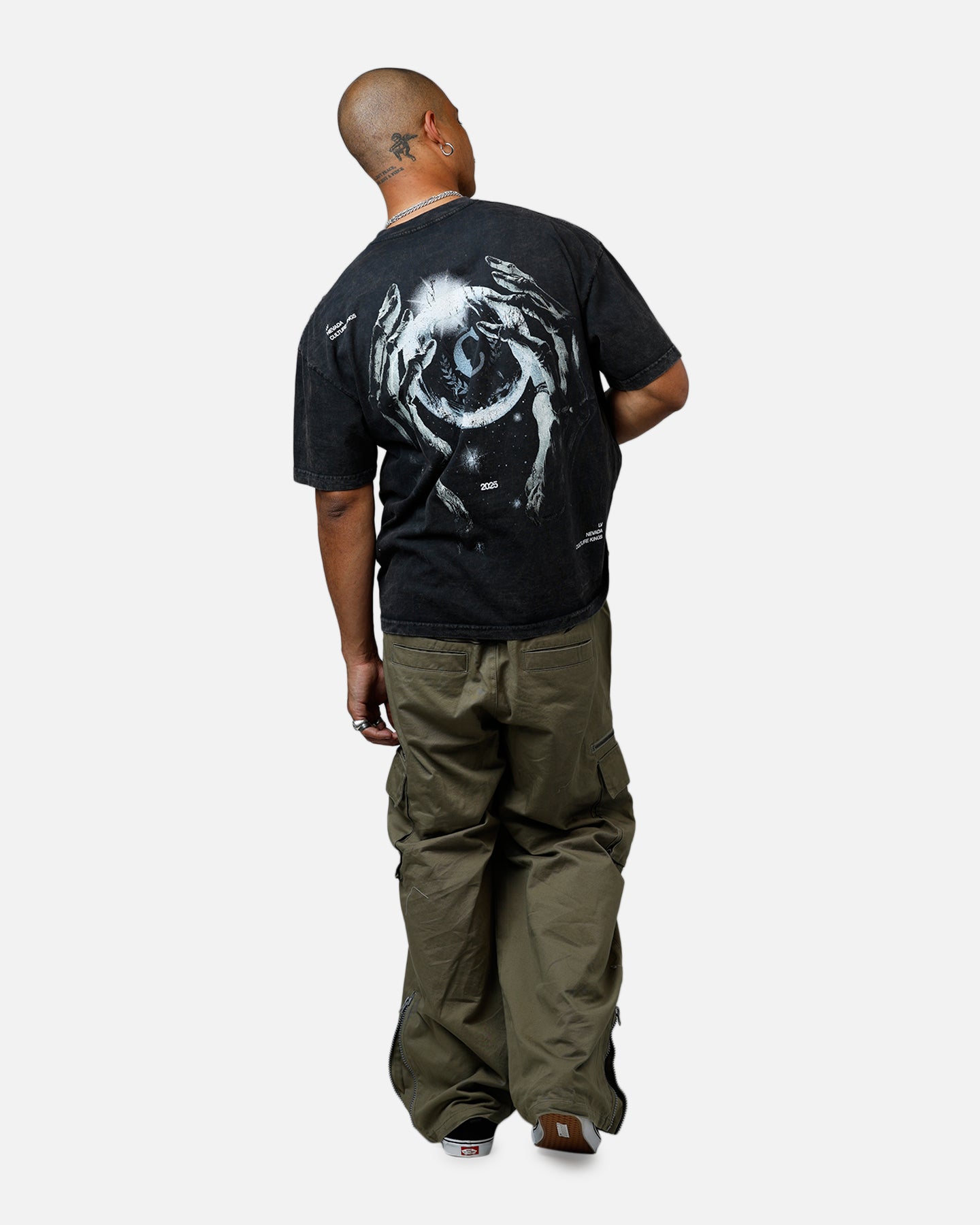 Culture Kings CK Orb Vintage T-Shirt Black Acidwash、mySite、zt4zffjzw