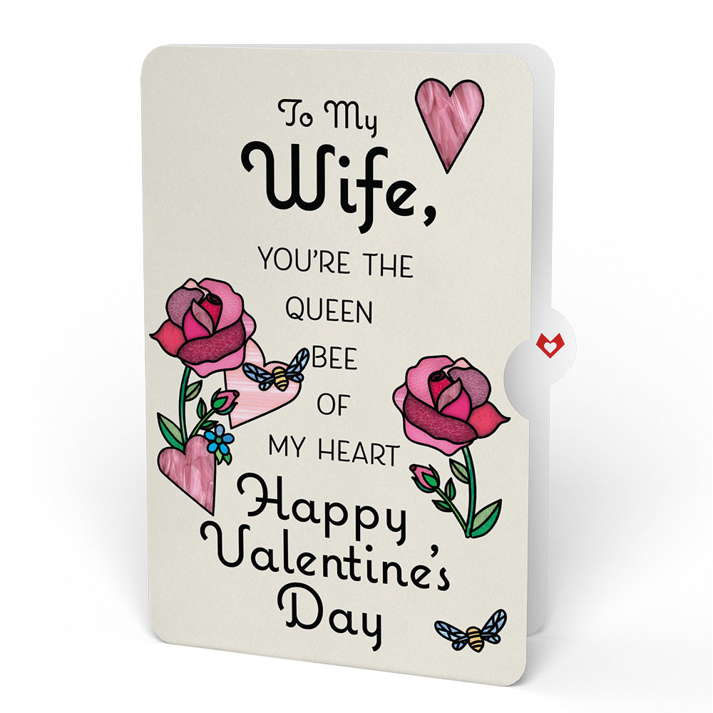 Bee Mine Suncatcher Valentine Pop-Up Card and Sentiment Set for Wife、mySite、solidvoid