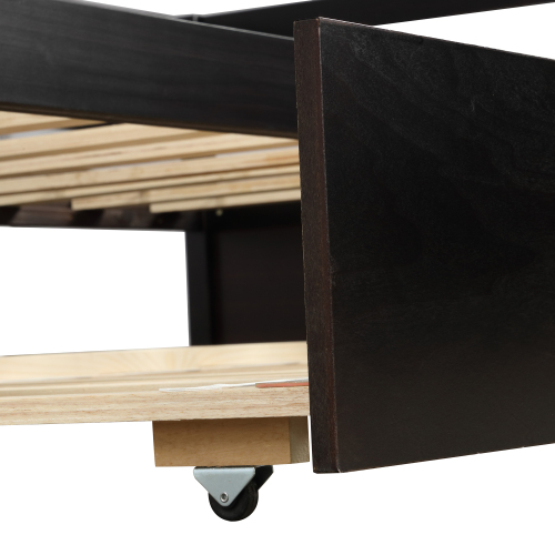 Daybed with Trundle Frame Set, Twin Size, Espresso(New SKU:WF283064AAP)、、casual