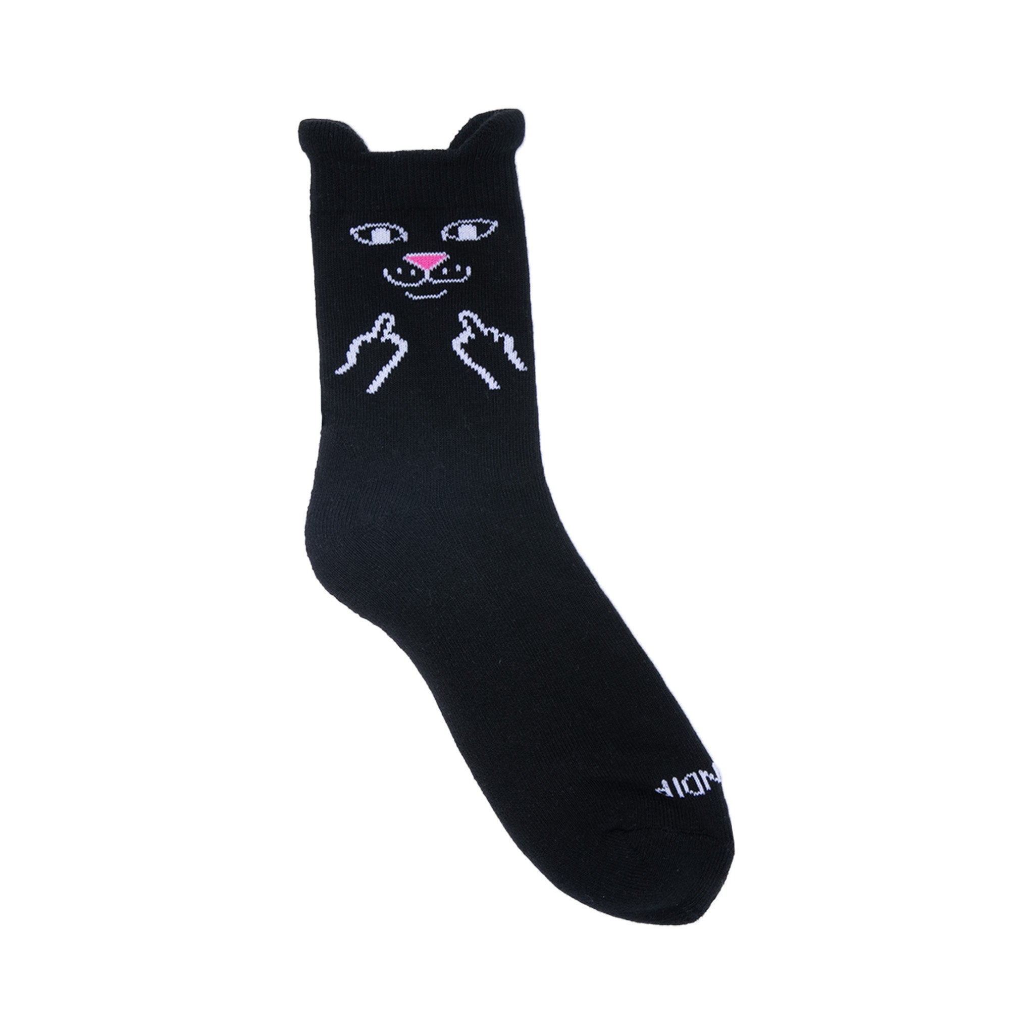  Jerm Face Mid Socks (Black)、mySite、merchandisen