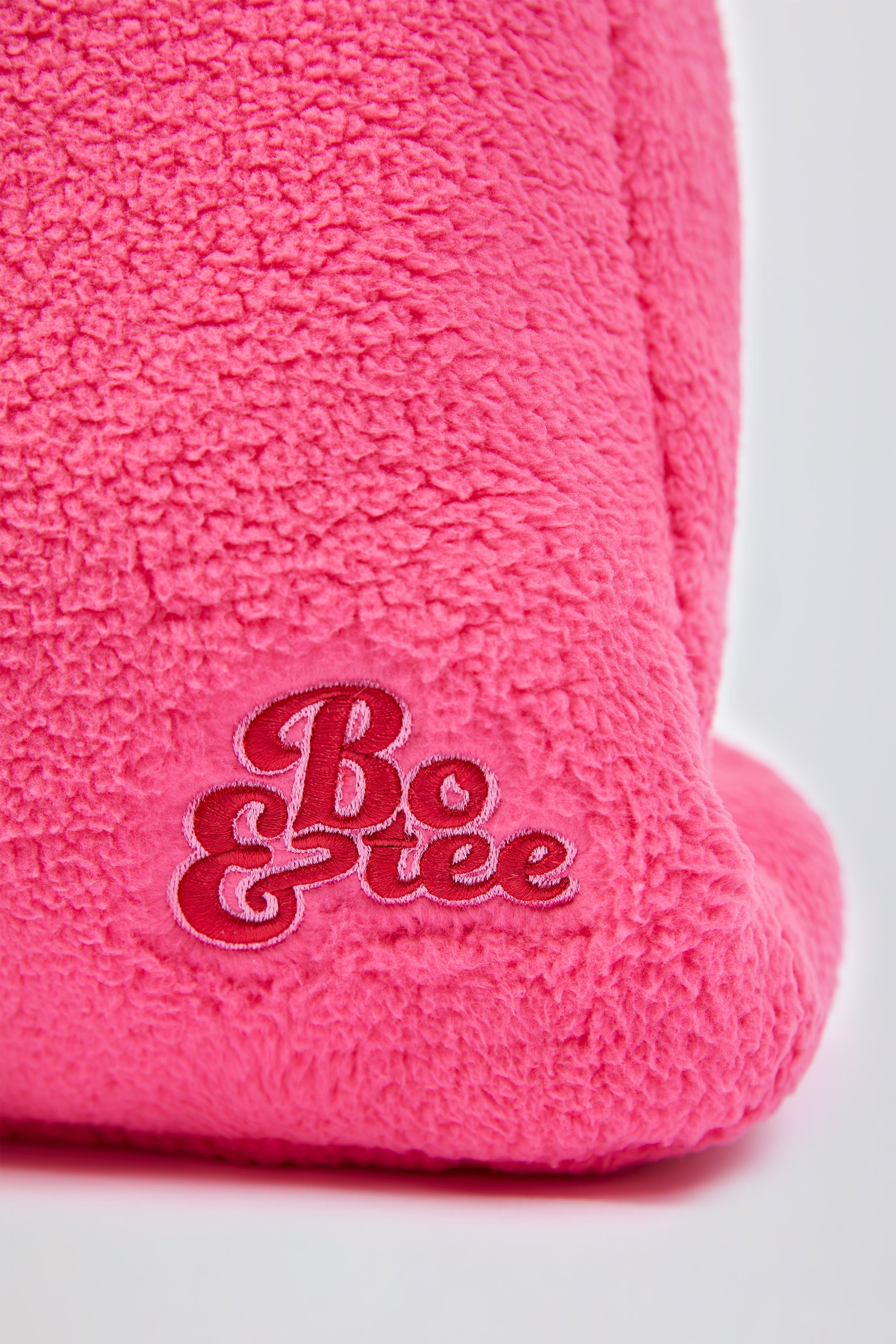 Oversized Fleece Tote Bag in Hot Pink、mySite、solidvoid