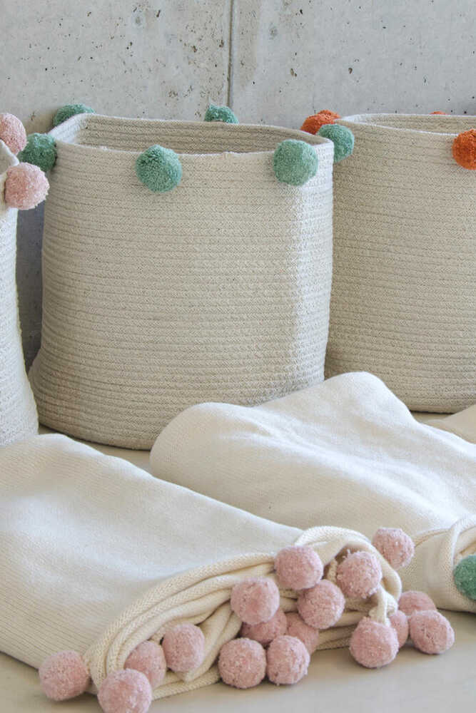 STORAGE BASKET BUBBLY NATURAL - GREEN、mySite、gigharbornorthrealestate