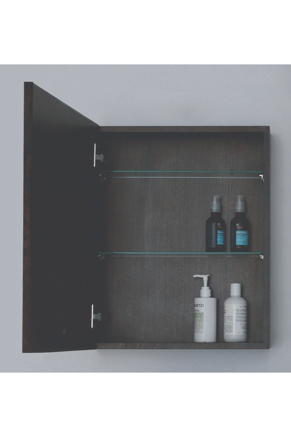 Oak Bathroom Cabinet with Mirror | Wireworks Slimline、mySite、neckold