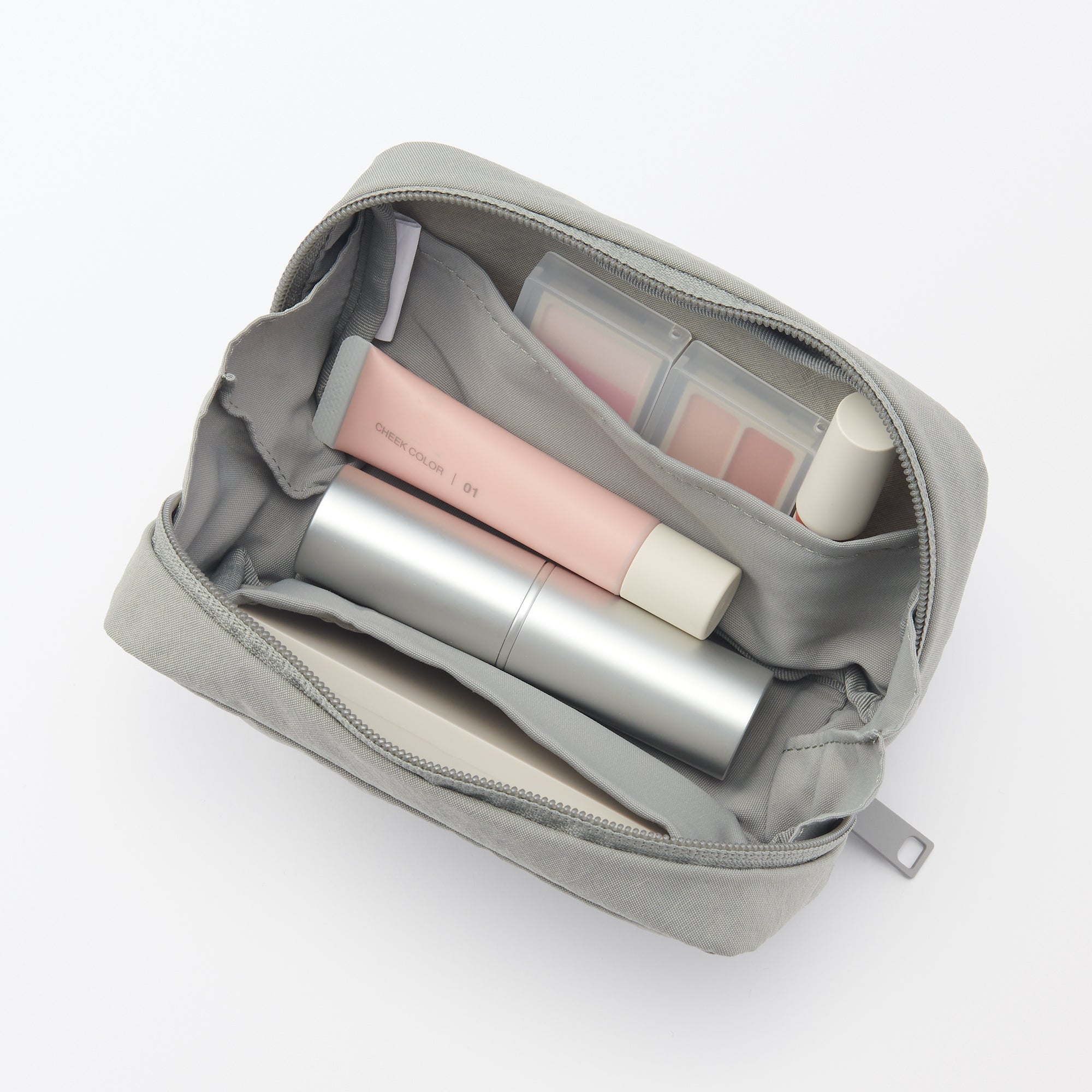  Wrinkled Nylon Wide-Opening Pouch - Medium、mySite、sugarbowlscore