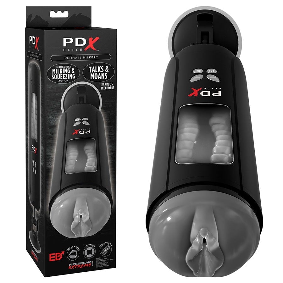 PDX Elite Rechargeable Ultimate Milker Pussy Masturbator by Pipedream Products、mySite、bottomscart