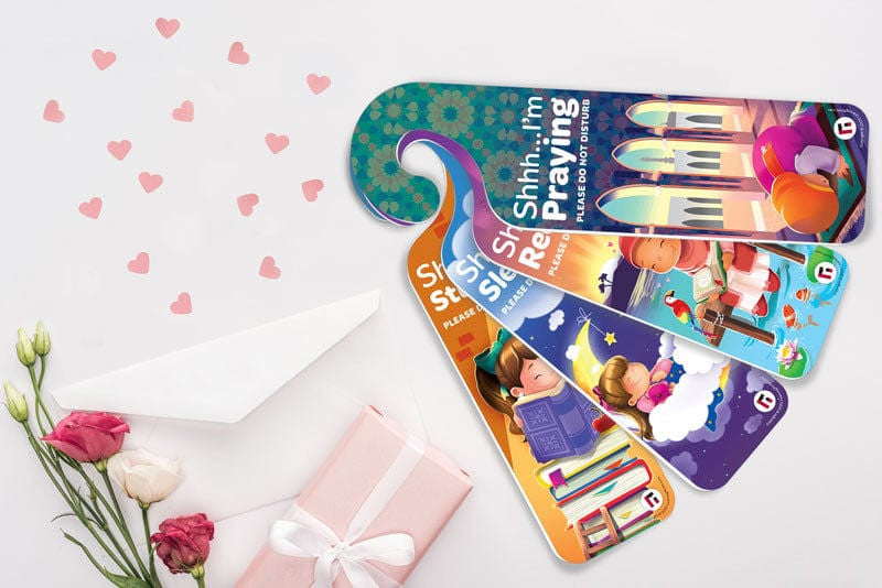 Quiet Please (Girls) - Pack of 4 Do Not Disturb Sign、mySite、topwebapps