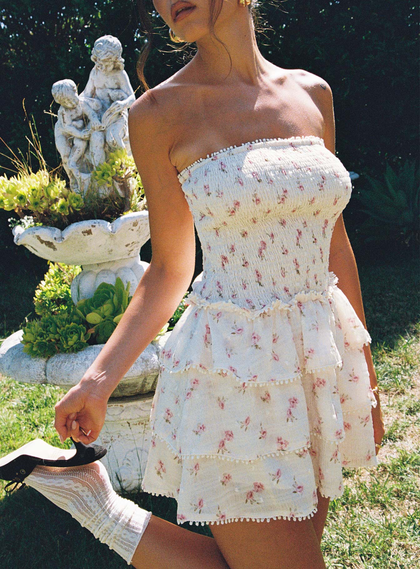 Sunkiss Frill Mini Dress Floral、mySite、solidvoid