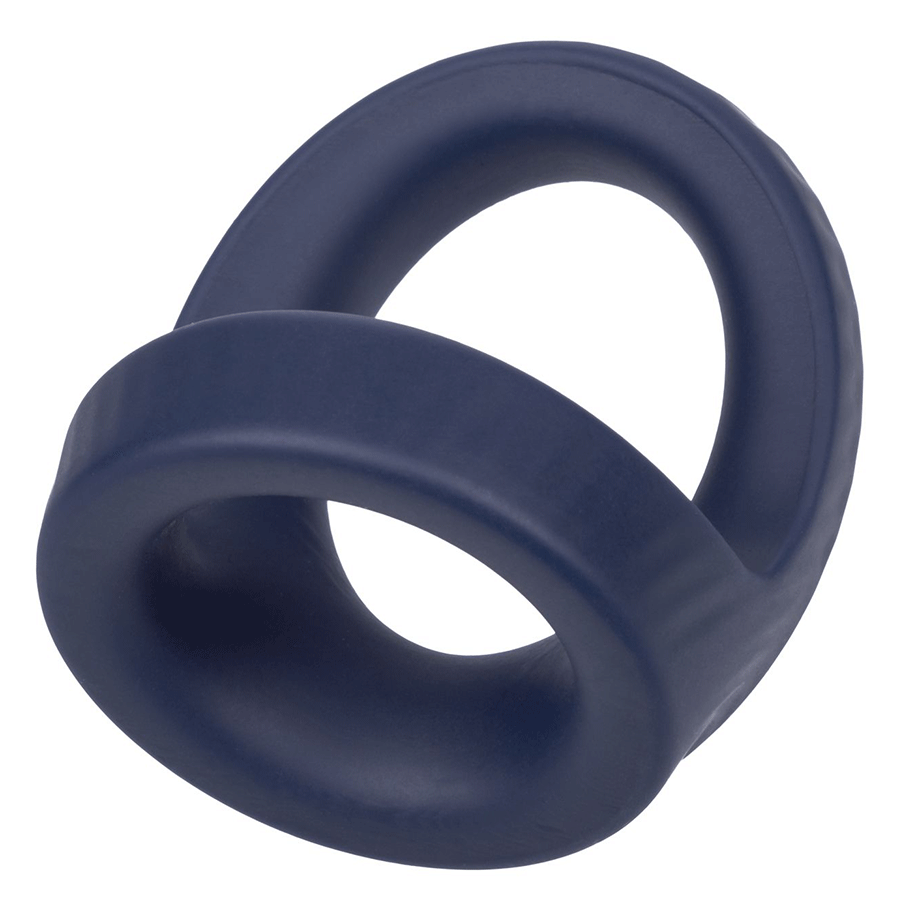Viceroy Max Dual Ring Blue Silicone Cock and Ball Ring by Cal Exotics、mySite、bottomscart