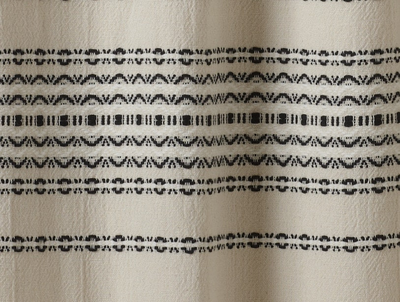  Rippled Stripe Organic Shower Curtain - Renewed、mySite、sugarbowlscore