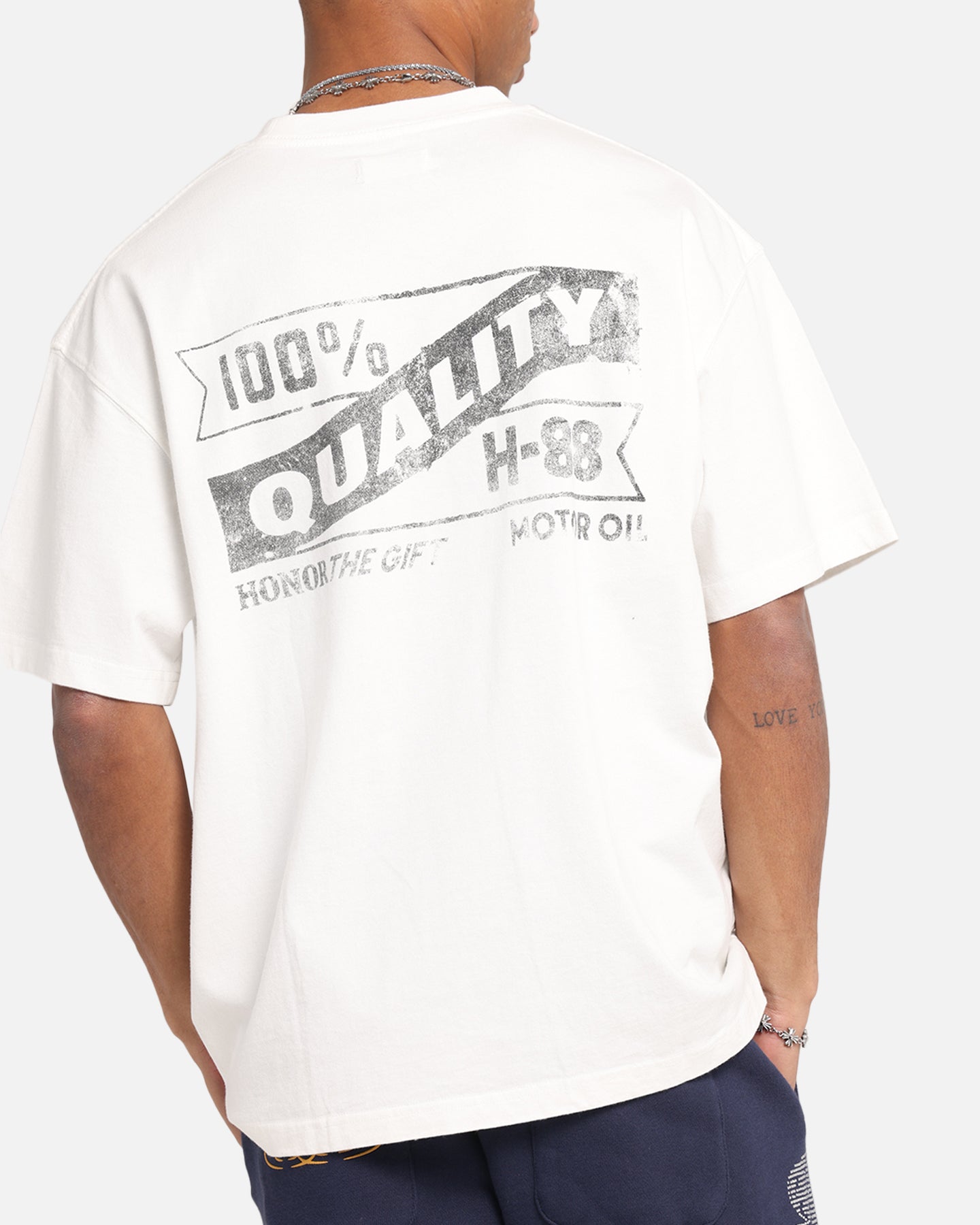 Honor The Gift Vintage Oil T-Shirt White、mySite、zt4zffjzw