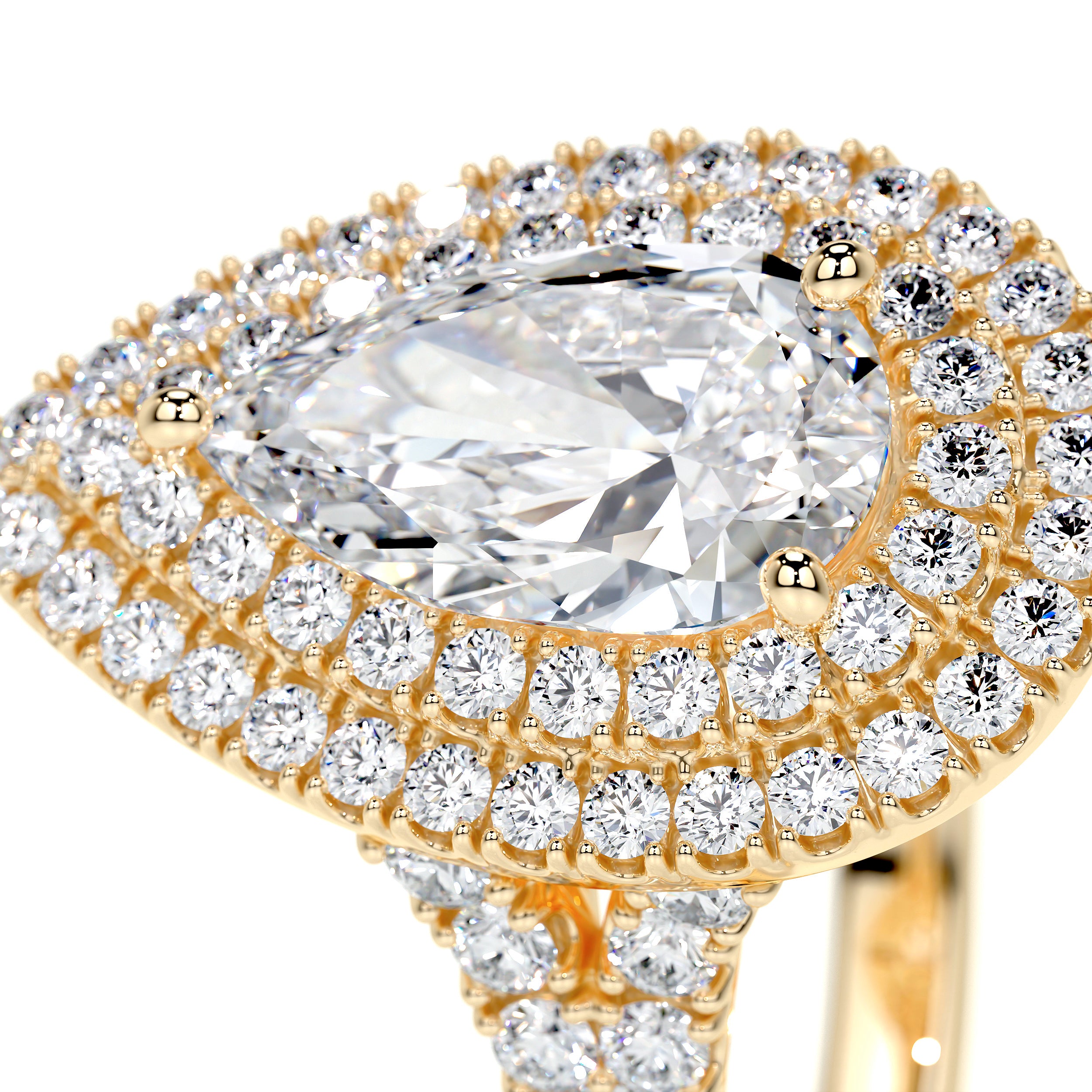 Melanie Lab Grown Diamond Ring -18K Yellow Gold、mySite、hinf8tx79