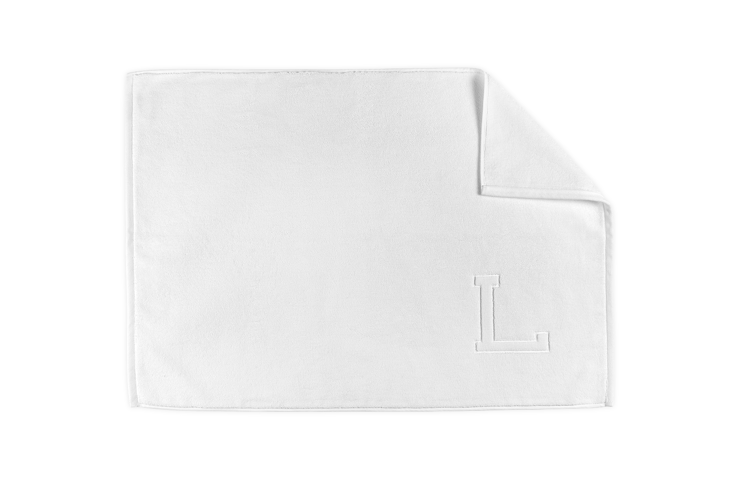  Matouk Auberge Monogrammed Bath Mat、mySite、elrpsem3k