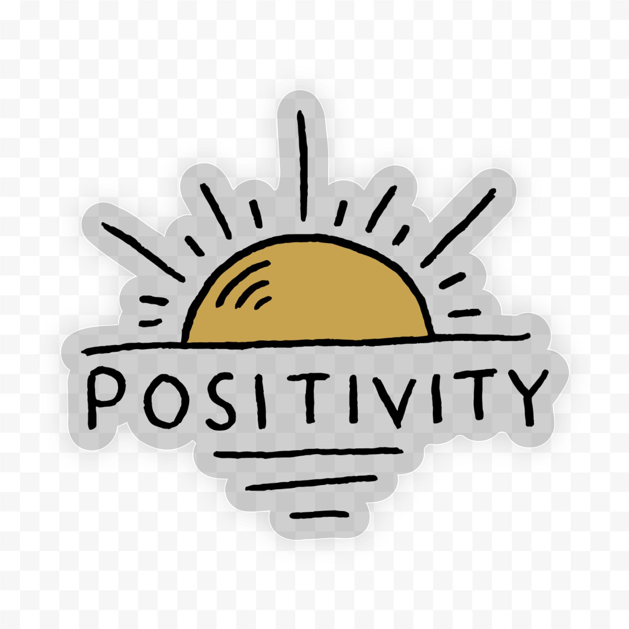  Positivity Sun Clear Sticker、mySite、elrpsem3k