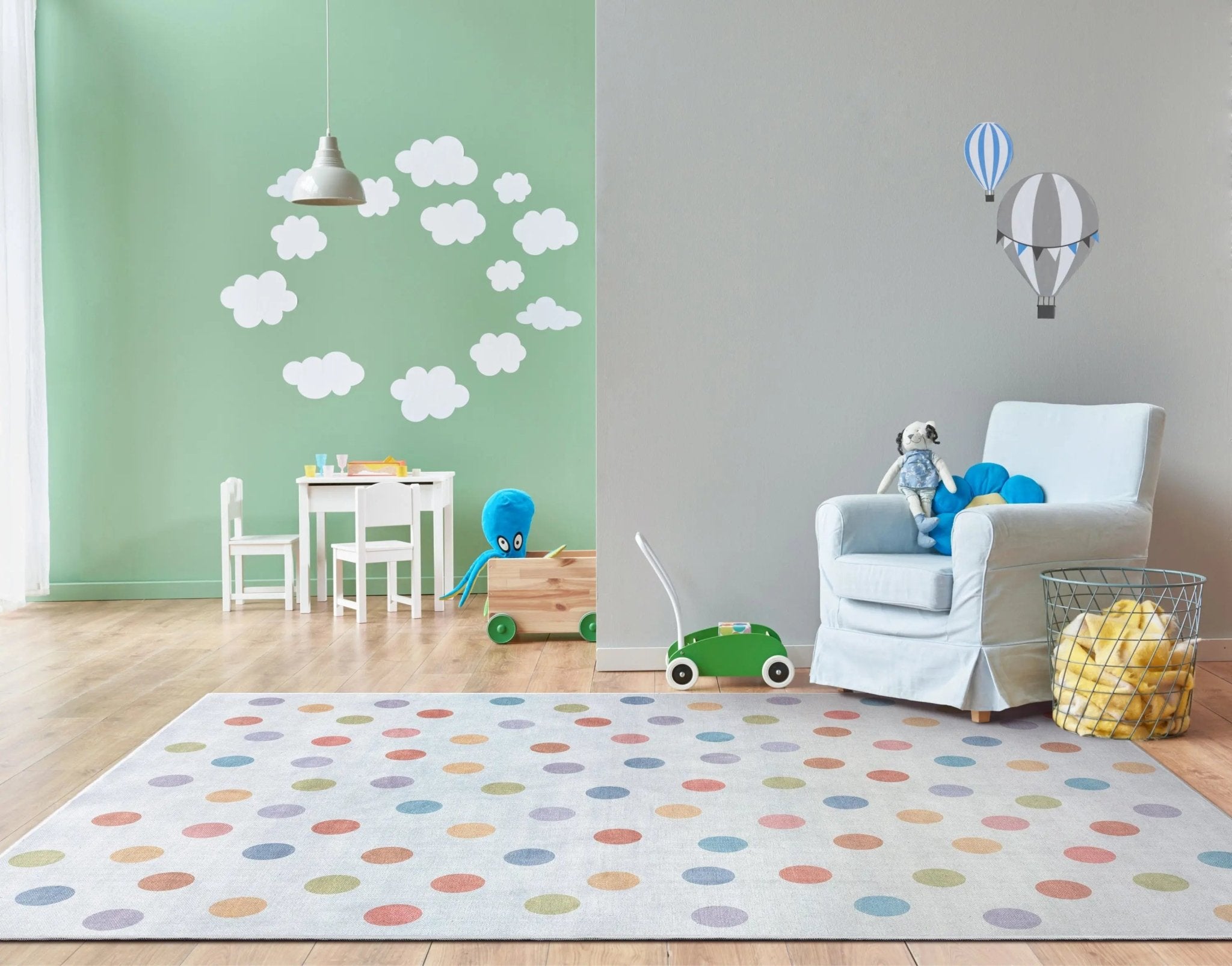 Multi Dot Modern Multi Color Area Flat-Weave Rug、mySite、gigharbornorthrealestate