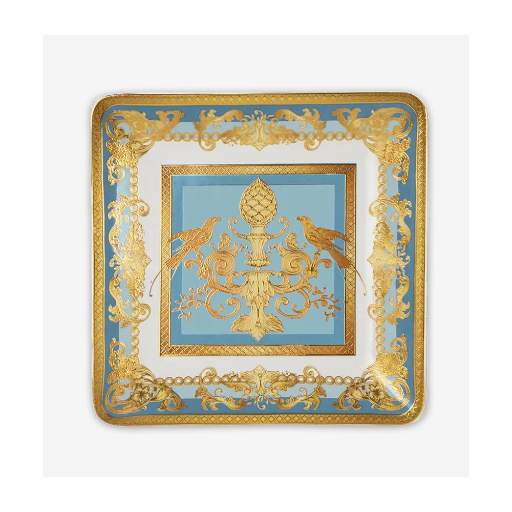 BACI MILANO - Svuotatasche Mini Minerva Azzurra In Porcellana 15X15Cm、mySite、fannypackpong