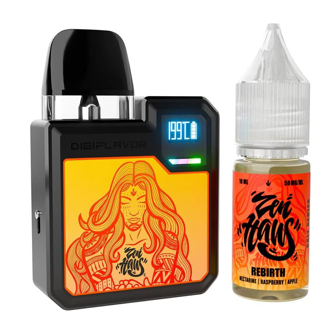 Geekvape Digi-Q Pod Kit + Daddy's Vapor Salts E-Liquid 10mL、mySite、zt4zffjzw