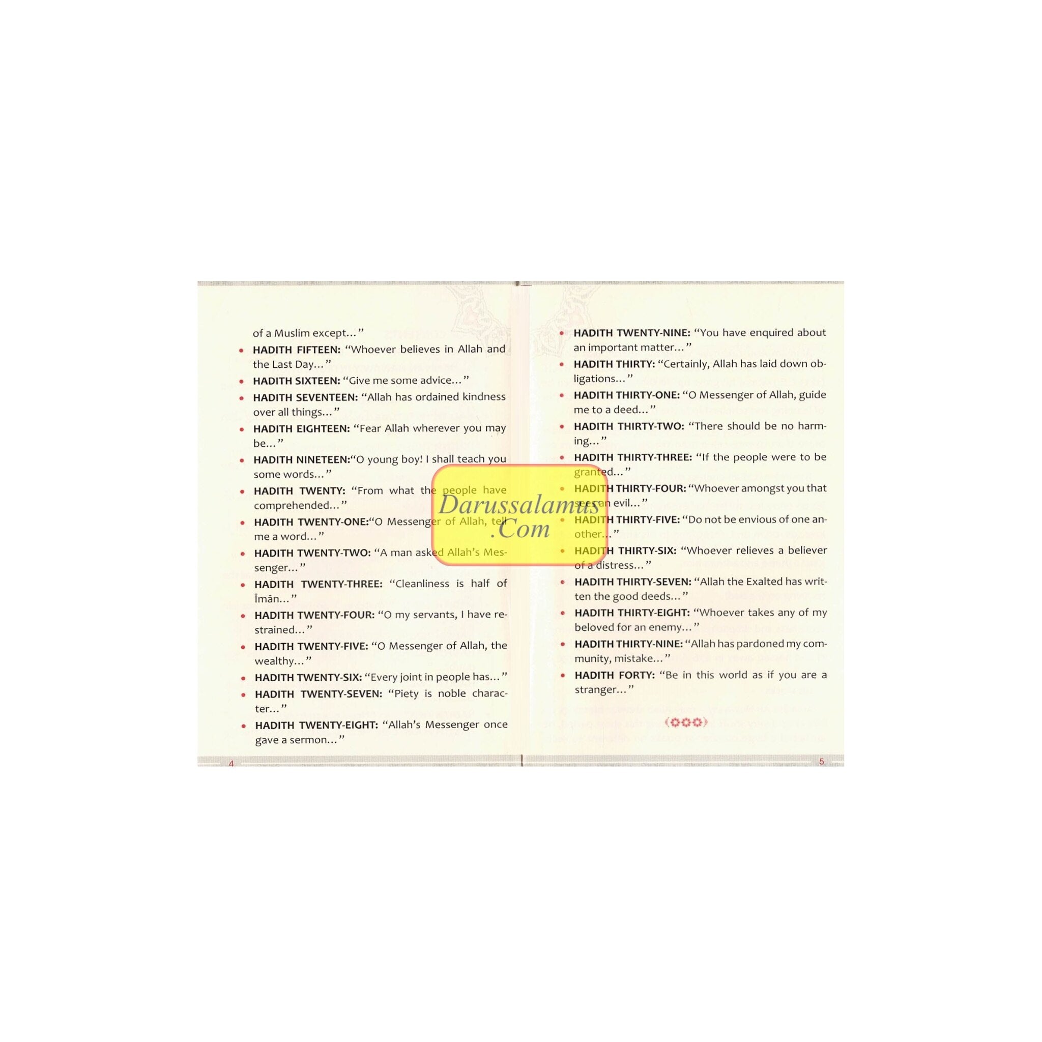 40 Hadith Of An-Nawawi BY Al-Imam Yahya bin Sharaf、mySite、topwebapps