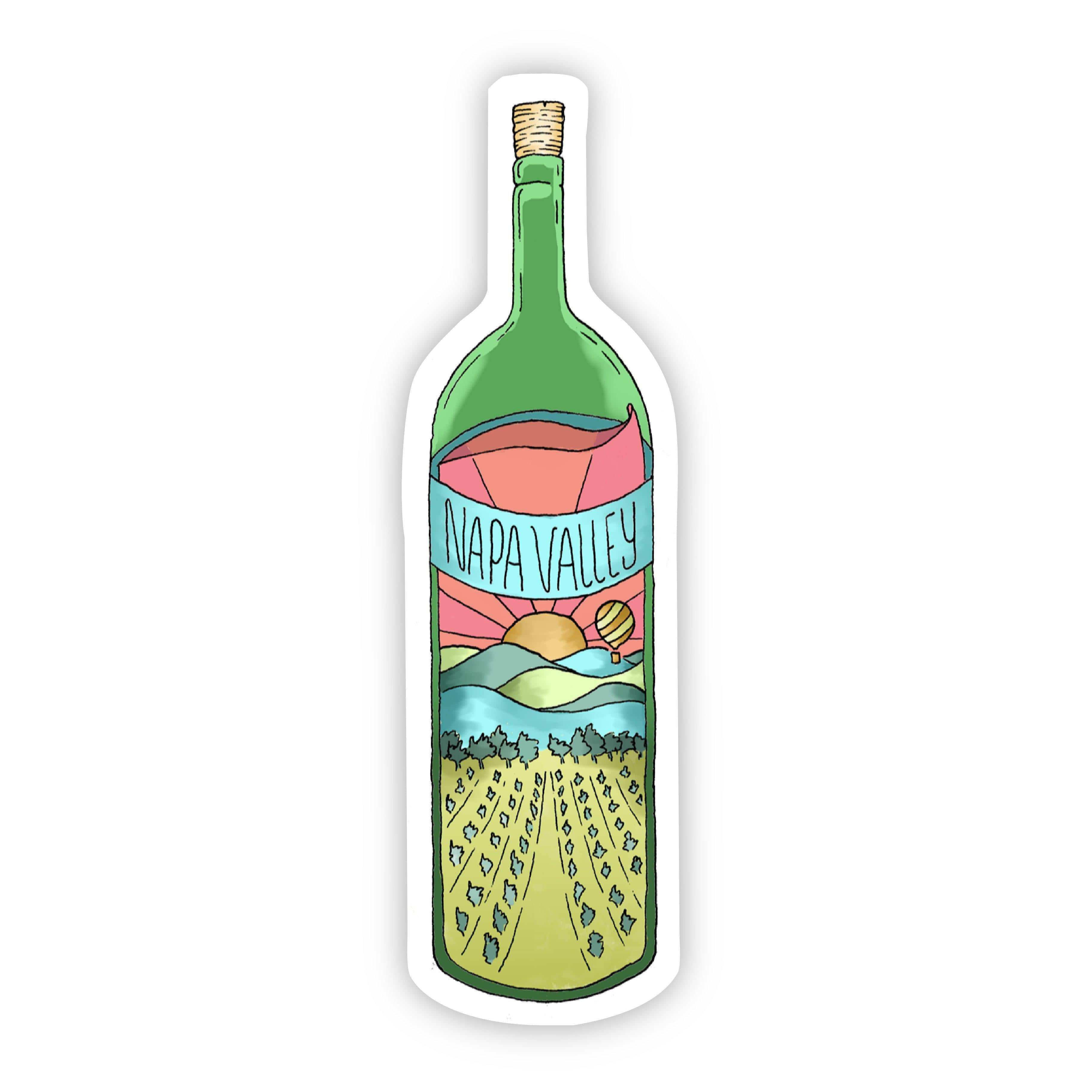  Napa Valley Wine Bottle Sticker - California、mySite、elrpsem3k