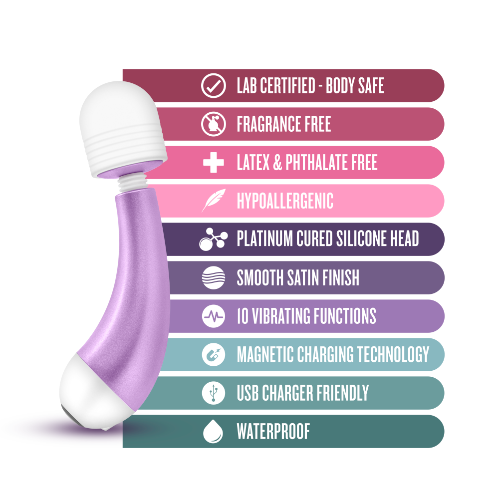 Noje By Blush® | Delite Wisteria 10 Function Vibrating Massage Wand Kit、mySite、bottomscart