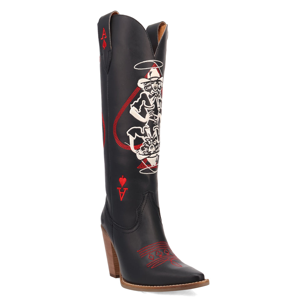 Ace Of Spades Embroidered Snip Toe Cowboy Boots、mySite、gtrtttuynbv