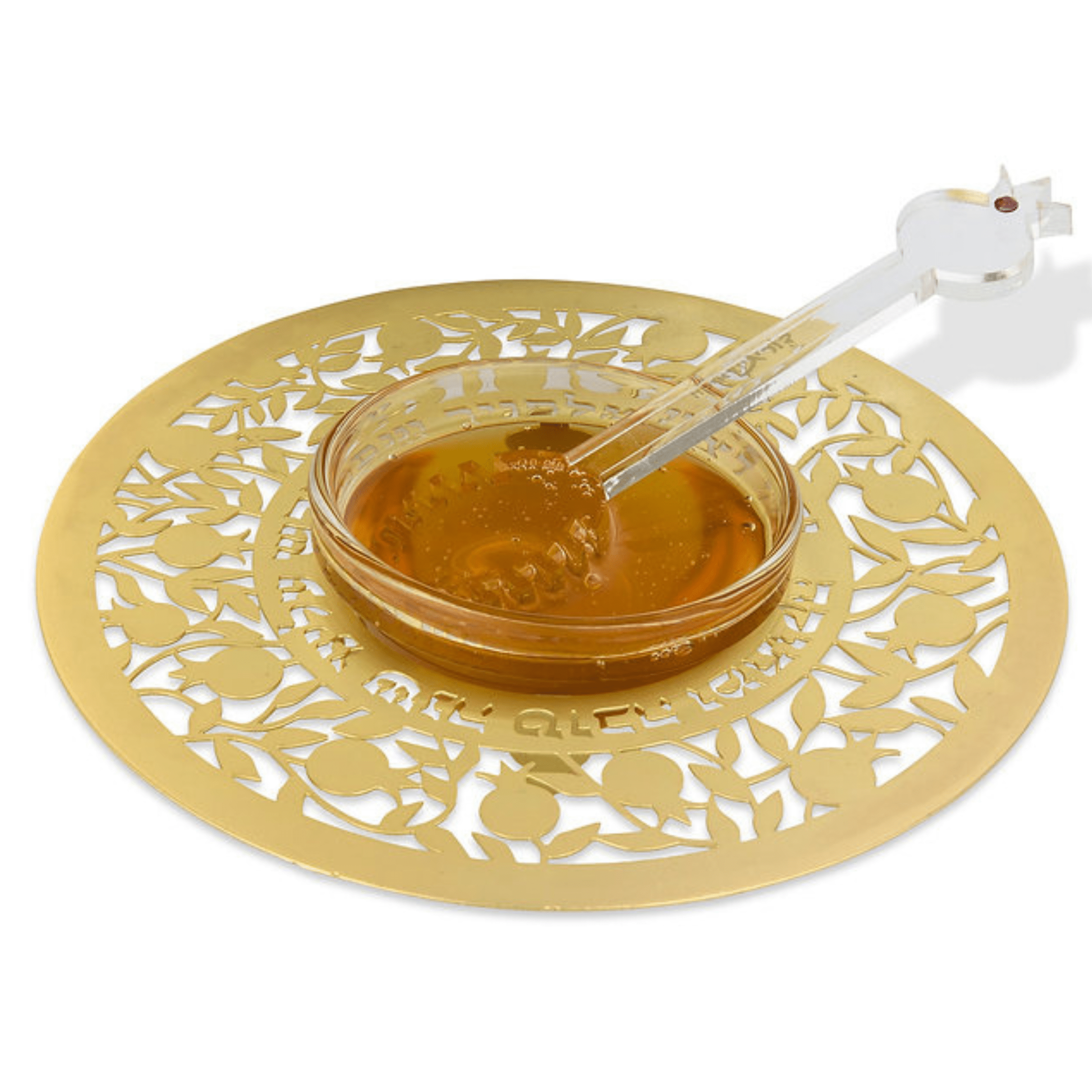 Honey Dish With Pomegranates - Gold、mySite、topwebapps