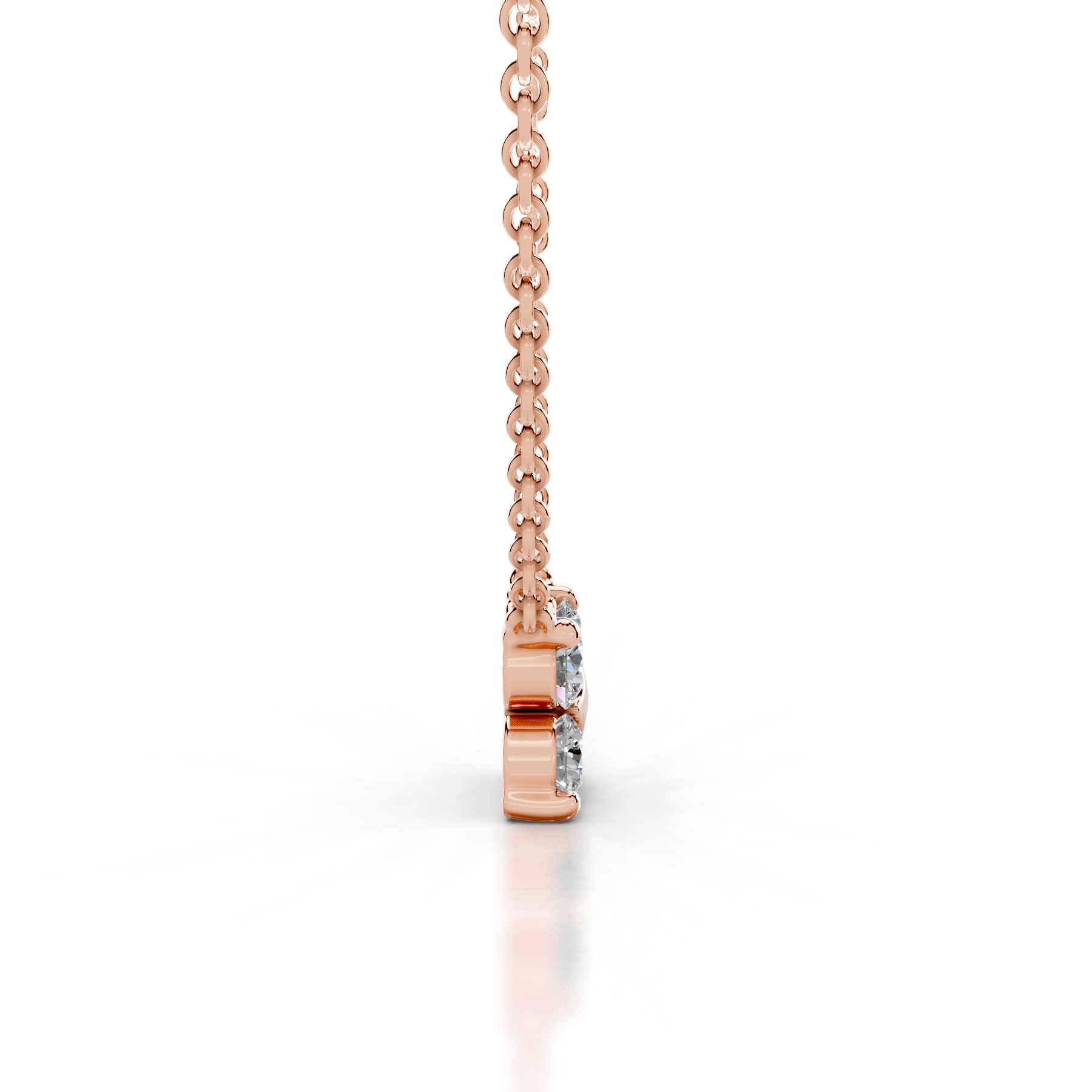 Ottilie Diamond Pendant (0.4 Carat) -14K Rose Gold、mySite、hinf8tx79