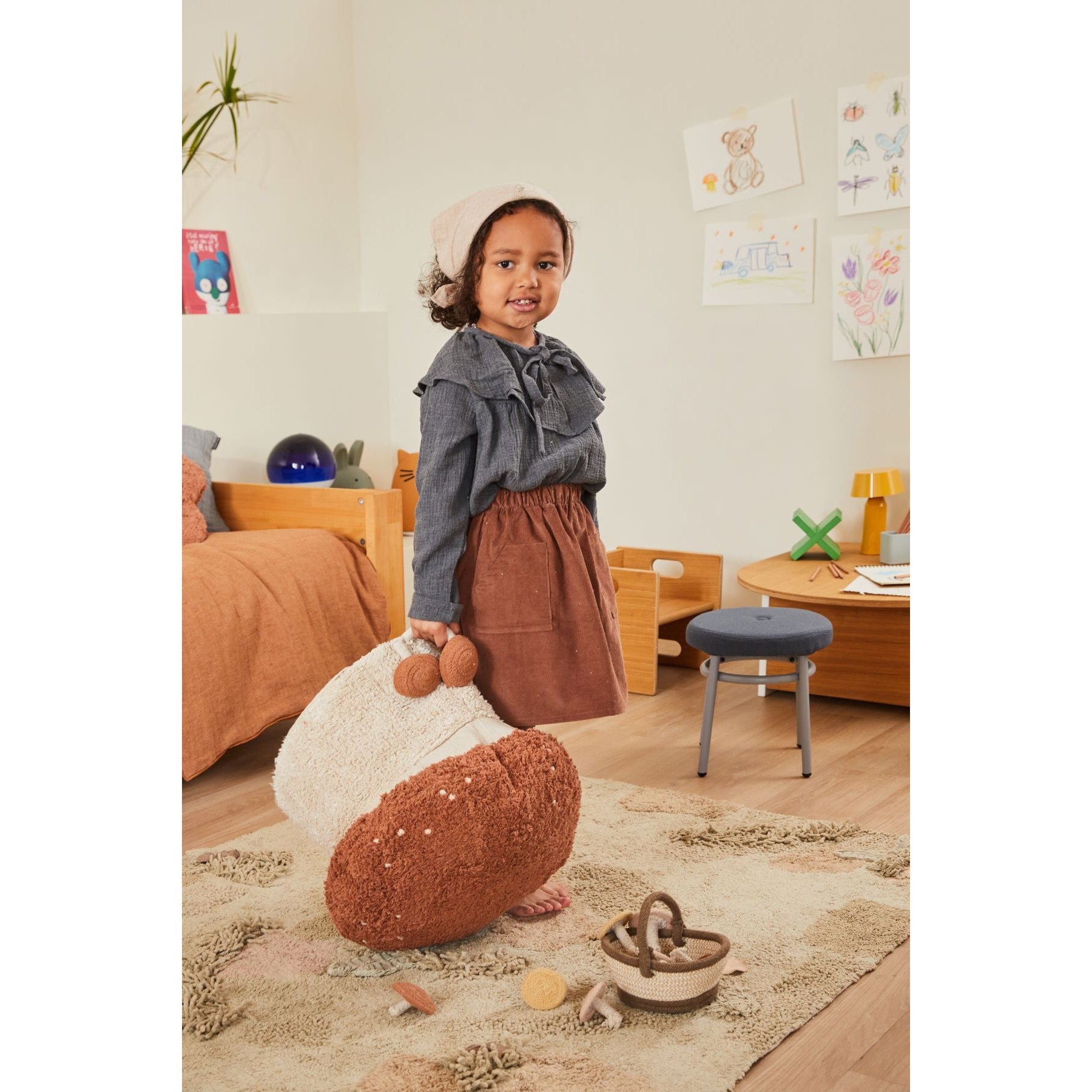 Mushroom Forest Washable Play Rug、mySite、gigharbornorthrealestate