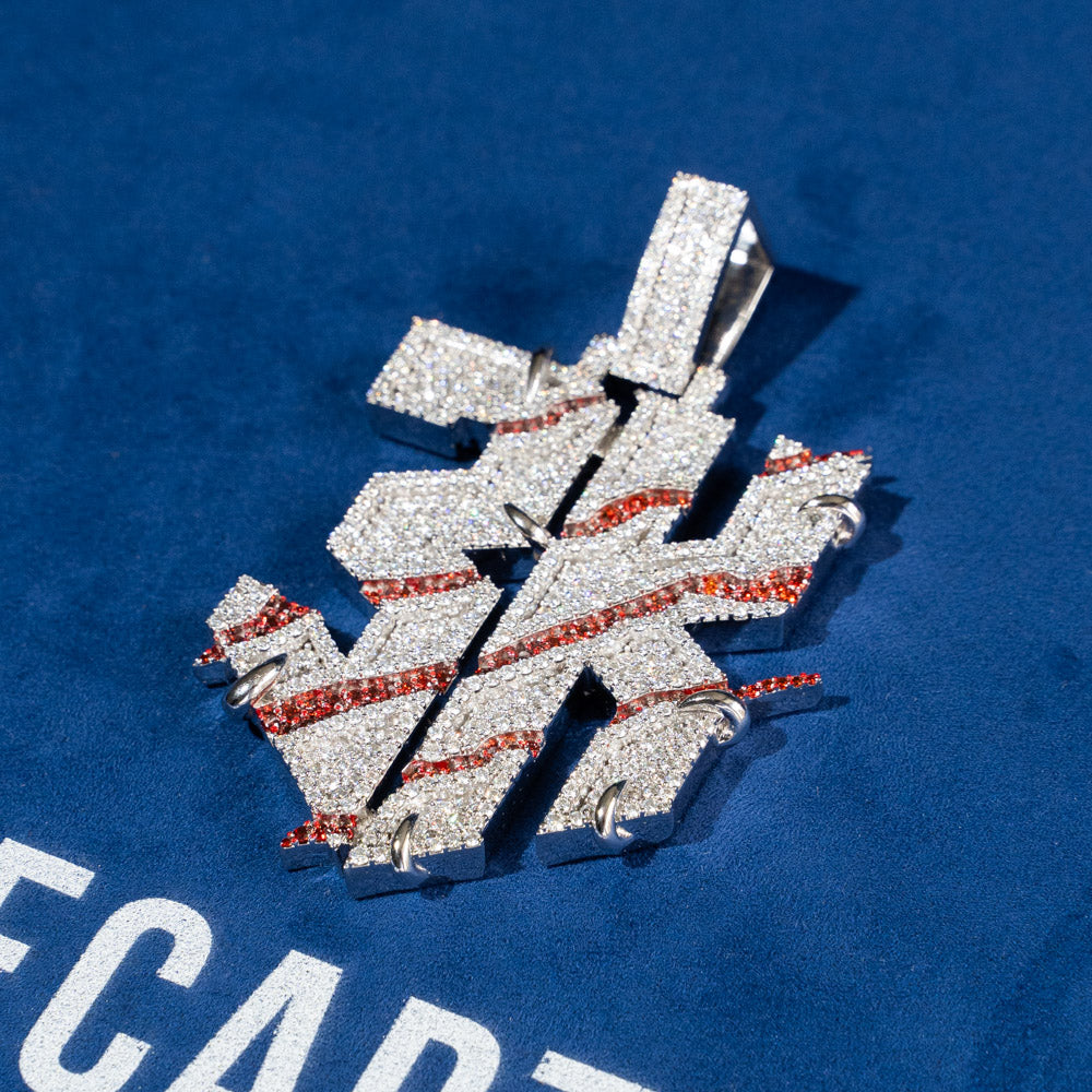 3K Custom Moissanite Pendant 14K Gold、mySite、hinf8tx79