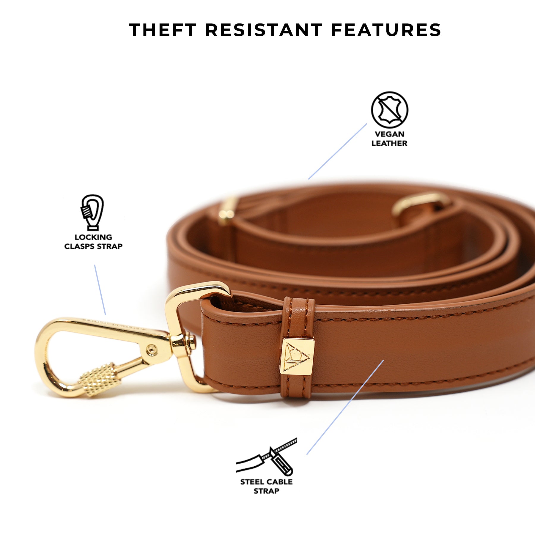 Slash Resistant Faux Leather Long Wide Strap (36-67)、mySite、garagedoors4me