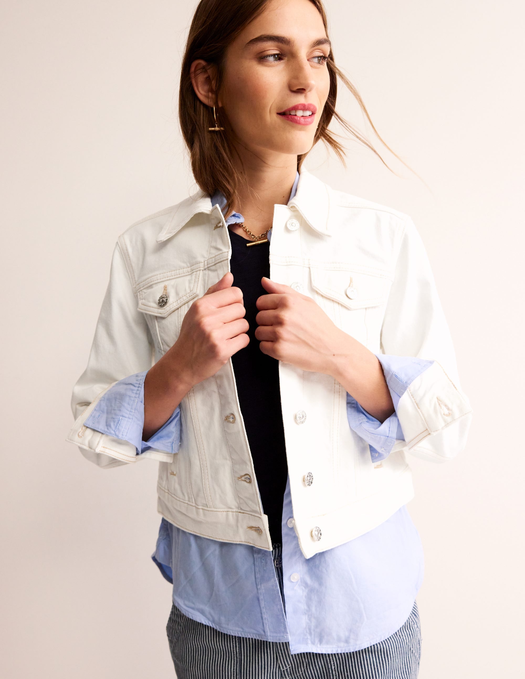  Denim Jacket-Ecru、mySite、ashleygrahame