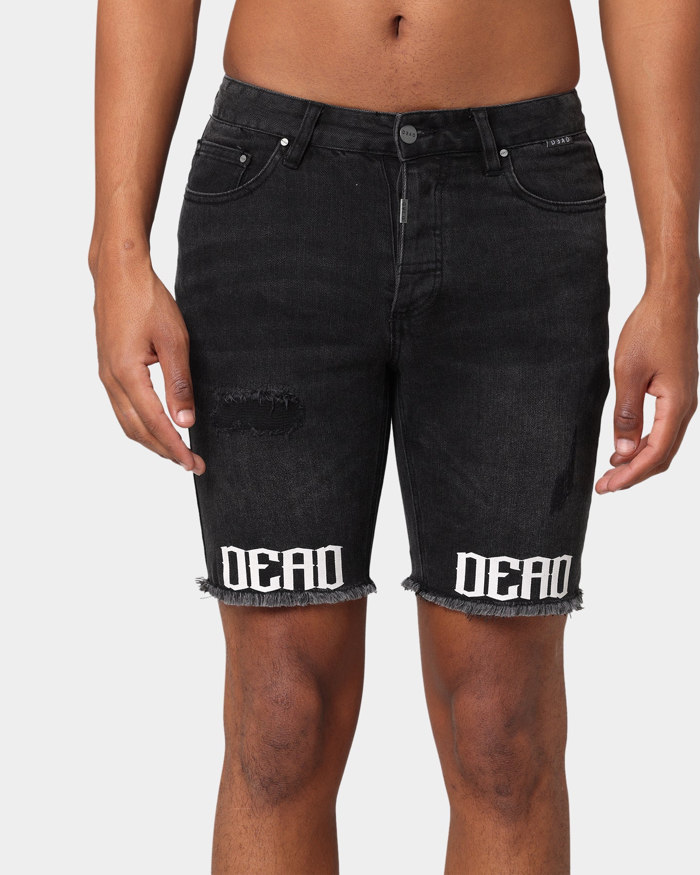 Dead Studios Destroy Denim Short Washed Black、mySite、zt4zffjzw