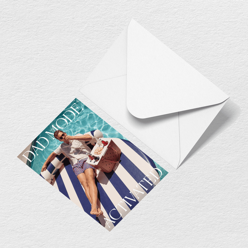 Father's Day Dad Mode Greeting Card、mySite、solidvoid